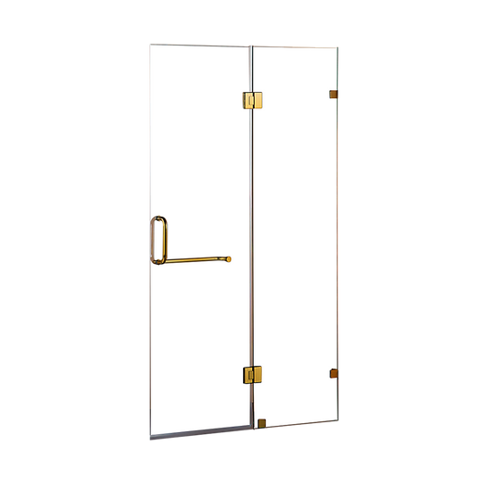 100 x 200cm Wall to Wall Frameless Shower Screen 10mm Glass By Della Francesca V63-830381