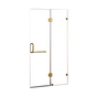 100 x 200cm Wall to Wall Frameless Shower Screen 10mm Glass By Della Francesca V63-830381