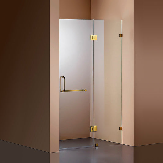 100 x 200cm Wall to Wall Frameless Shower Screen 10mm Glass By Della Francesca V63-830381