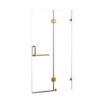 120 x 200cm Wall to Wall Frameless Shower Screen 10mm Glass By Della Francesca V63-830401