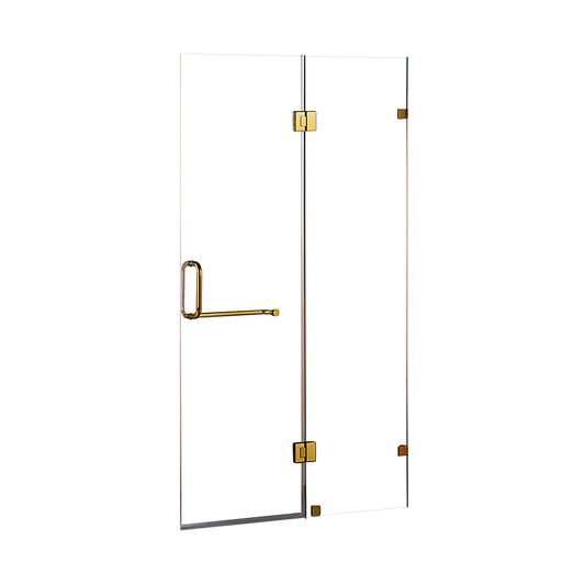 120 x 200cm Wall to Wall Frameless Shower Screen 10mm Glass By Della Francesca V63-830401