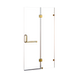 120 x 200cm Wall to Wall Frameless Shower Screen 10mm Glass By Della Francesca V63-830401