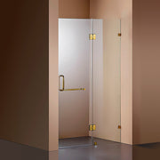 120 x 200cm Wall to Wall Frameless Shower Screen 10mm Glass By Della Francesca V63-830401