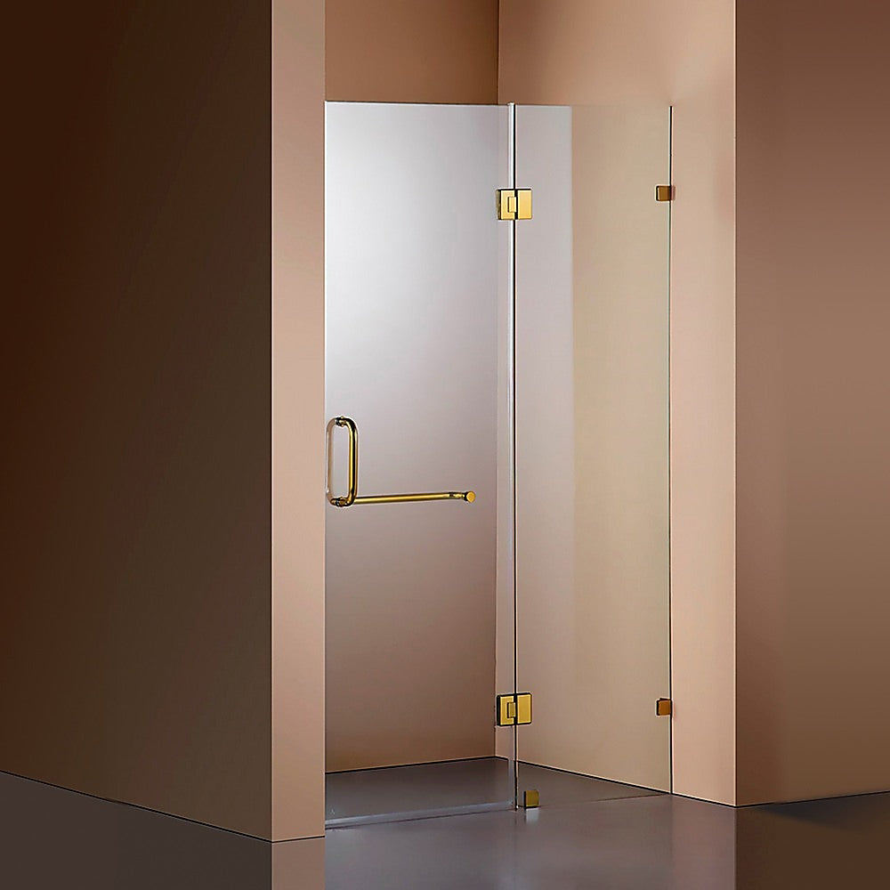 120 x 200cm Wall to Wall Frameless Shower Screen 10mm Glass By Della Francesca V63-830401