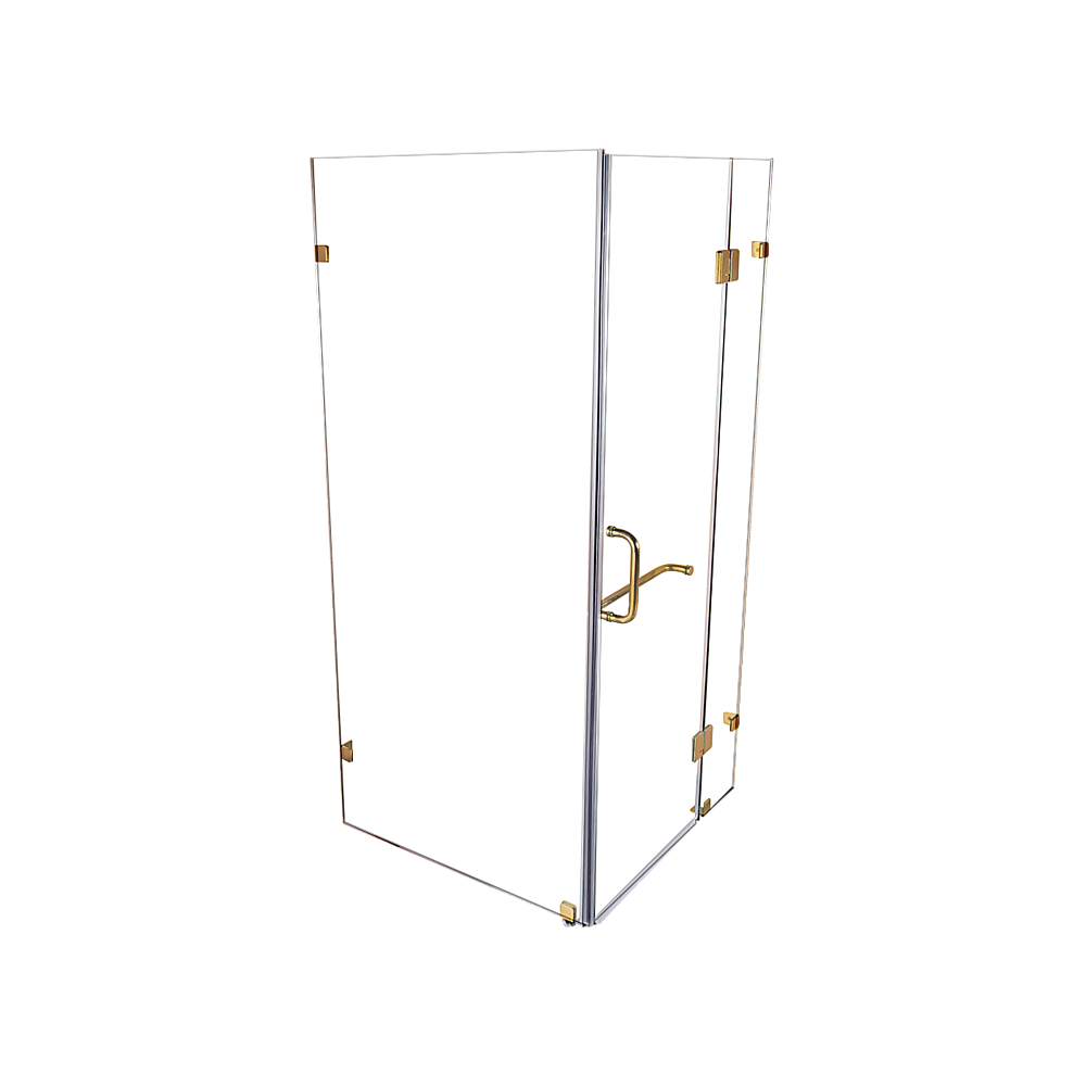 1000 x 700mm Frameless 10mm Glass Shower Screen By Della Francesca V63-830441