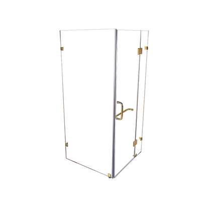 1000 x 700mm Frameless 10mm Glass Shower Screen By Della Francesca V63-830441