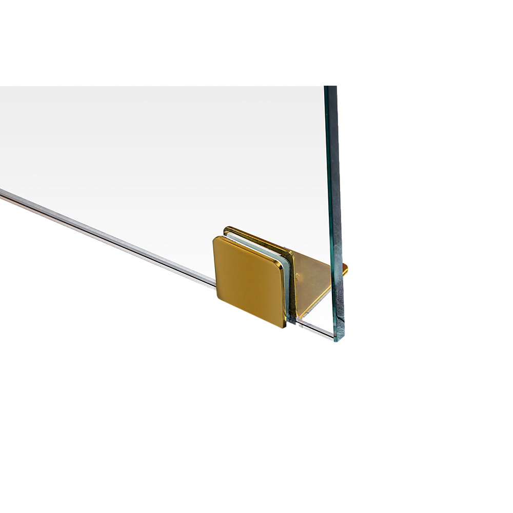 1000 x 1000mm Frameless 10mm Glass Shower Screen By Della Francesca V63-830541