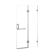 100 x 200cm Wall to Wall Frameless Shower Screen 10mm Glass By Della Francesca V63-830581
