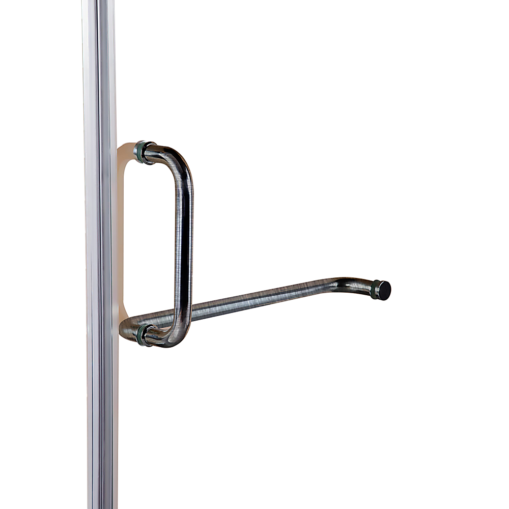 100 x 200cm Wall to Wall Frameless Shower Screen 10mm Glass By Della Francesca V63-830581