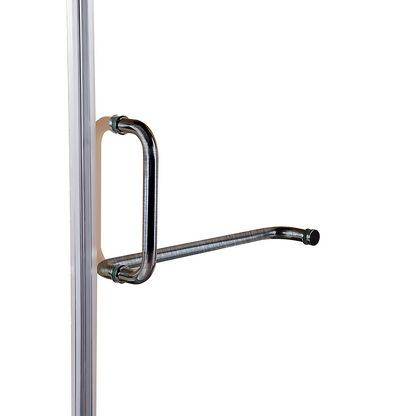 100 x 200cm Wall to Wall Frameless Shower Screen 10mm Glass By Della Francesca V63-830581