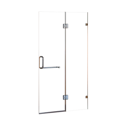120 x 200cm Wall to Wall Frameless Shower Screen 10mm Glass By Della Francesca V63-830601