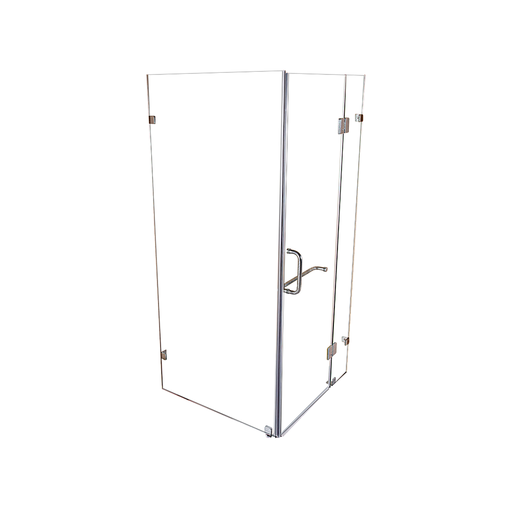 1000 x 700mm Frameless 10mm Glass Shower Screen By Della Francesca V63-830641
