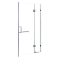 110 x 200cm Wall to Wall Frameless Shower Screen 10mm Glass By Della Francesca V63-830791