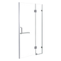 110 x 200cm Wall to Wall Frameless Shower Screen 10mm Glass By Della Francesca V63-830791