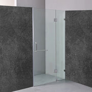 110 x 200cm Wall to Wall Frameless Shower Screen 10mm Glass By Della Francesca V63-830791