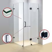 1000 x 700mm Frameless 10mm Glass Shower Screen By Della Francesca V63-830851
