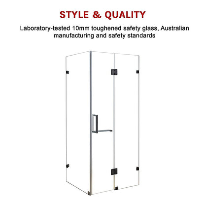 1200 x 700mm Frameless 10mm Glass Shower Screen By Della Francesca V63-831051
