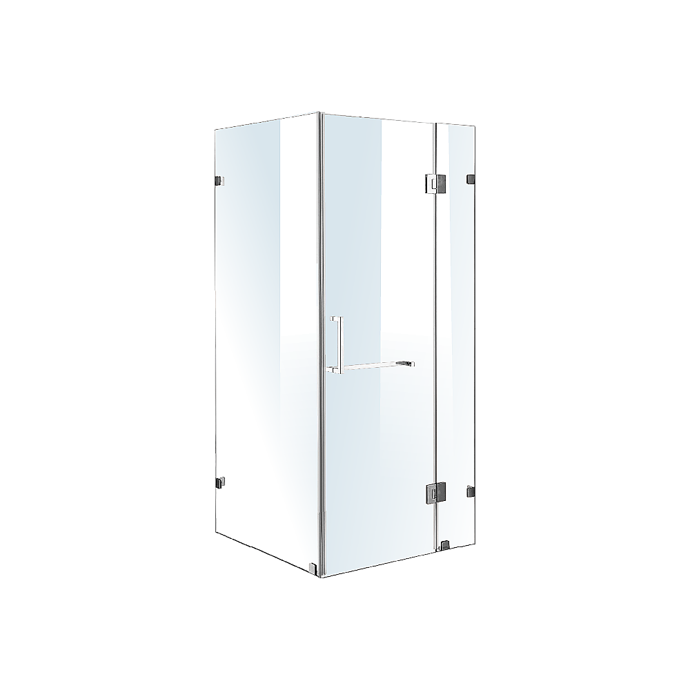 1000 x 700mm Frameless 10mm Glass Shower Screen By Della Francesca V63-831091
