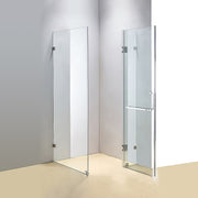 1000 x 800mm Frameless 10mm Glass Shower Screen By Della Francesca V63-831101