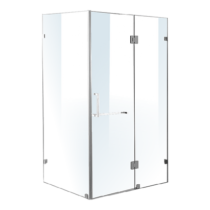 1200 x 700mm Frameless 10mm Glass Shower Screen By Della Francesca V63-831151