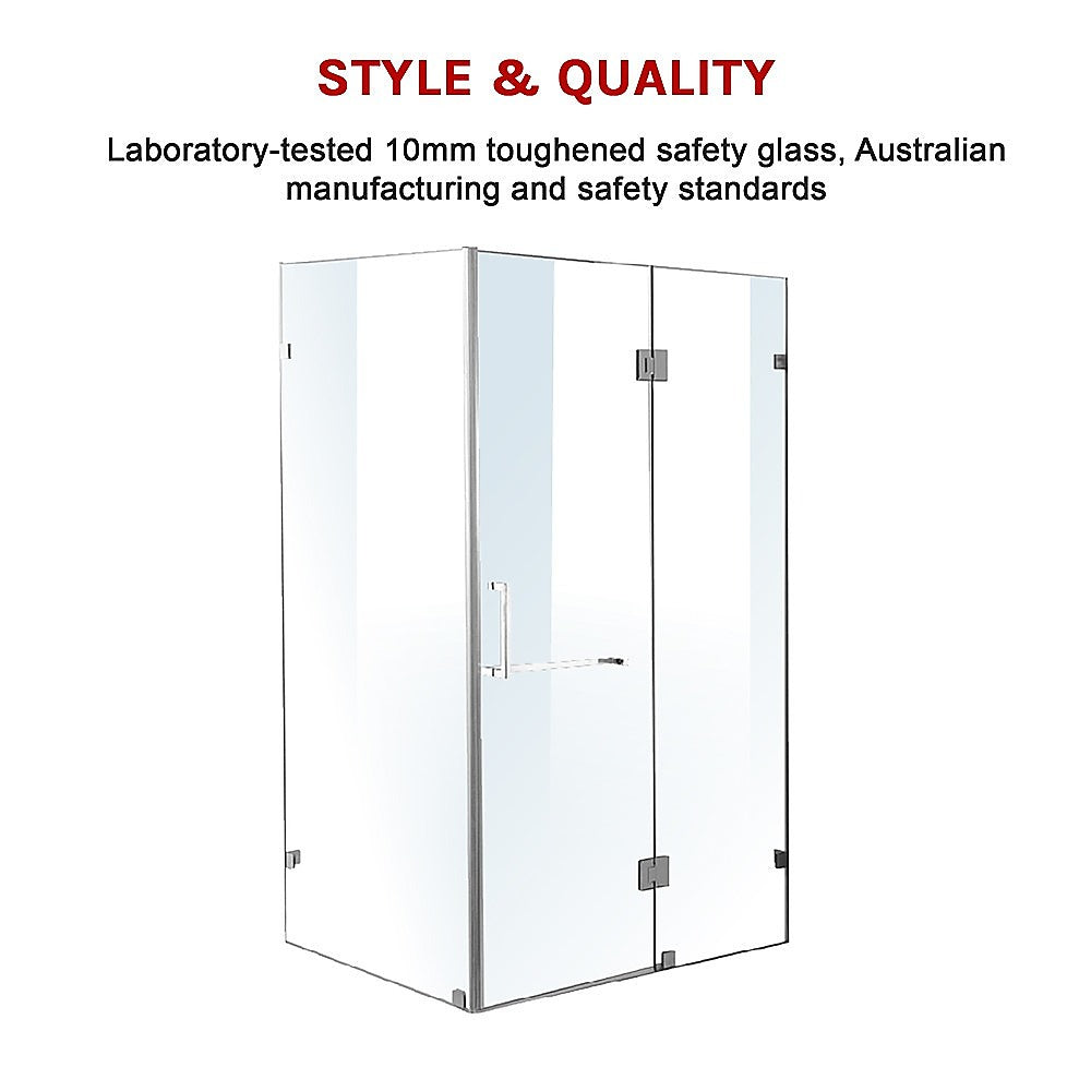 1200 x 800mm Frameless 10mm Glass Shower Screen By Della Francesca V63-831161