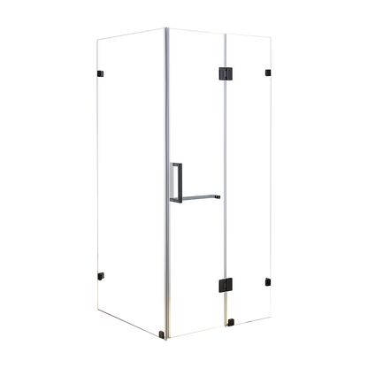 1100 x 1000mm Frameless 10mm Glass Shower Screen By Della Francesca V63-831171