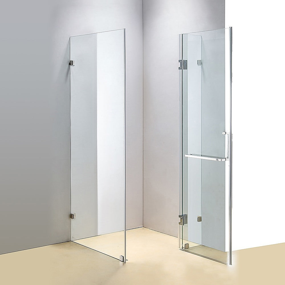 1100 x 1000mm Frameless 10mm Glass Shower Screen By Della Francesca V63-831211