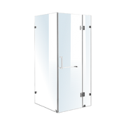 1100 x 1000mm Frameless 10mm Glass Shower Screen By Della Francesca V63-831211