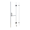 100 x 200cm Wall to Wall Frameless Shower Screen 10mm Glass By Della Francesca V63-831241