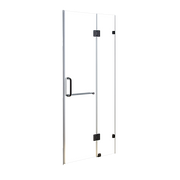 100 x 200cm Wall to Wall Frameless Shower Screen 10mm Glass By Della Francesca V63-831241