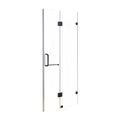 120 x 200cm Wall to Wall Frameless Shower Screen 10mm Glass By Della Francesca V63-831261