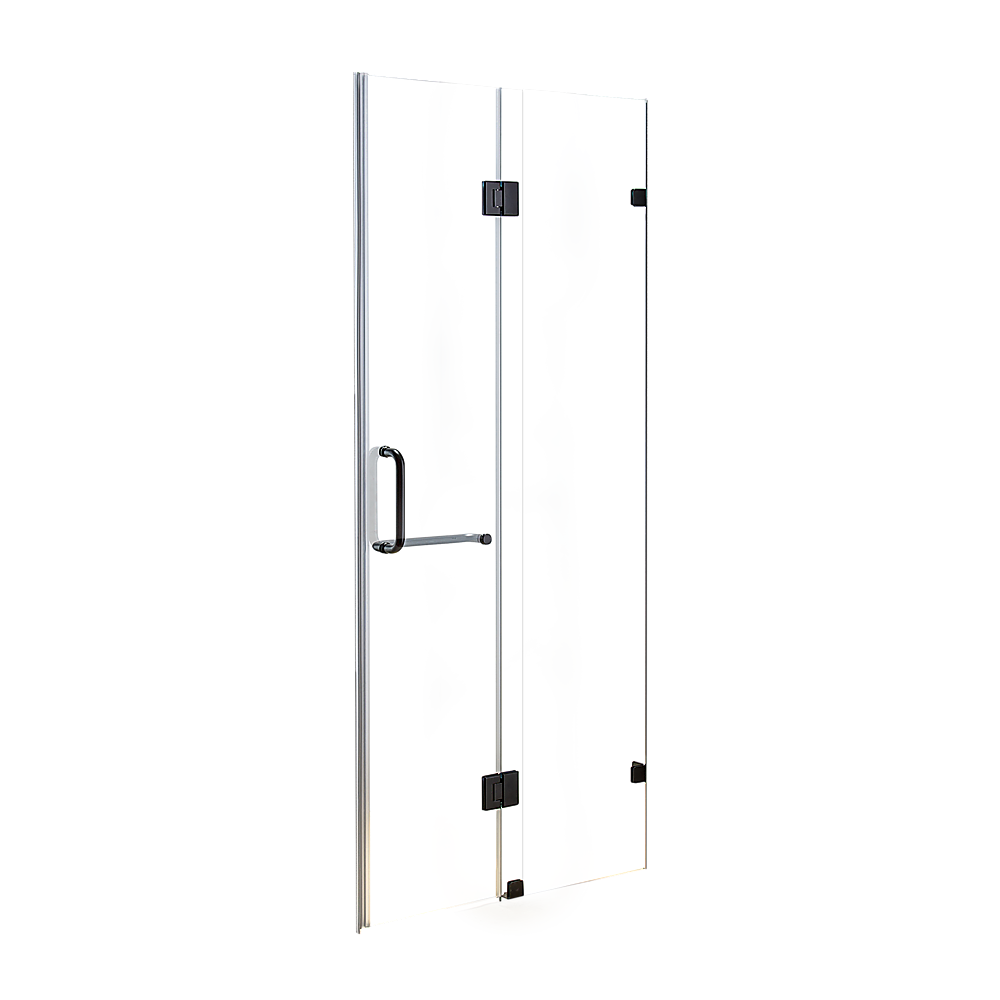 120 x 200cm Wall to Wall Frameless Shower Screen 10mm Glass By Della Francesca V63-831261