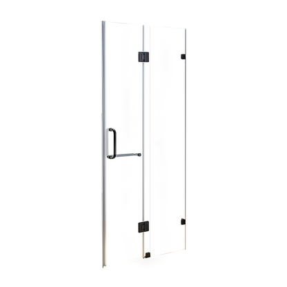 120 x 200cm Wall to Wall Frameless Shower Screen 10mm Glass By Della Francesca V63-831261