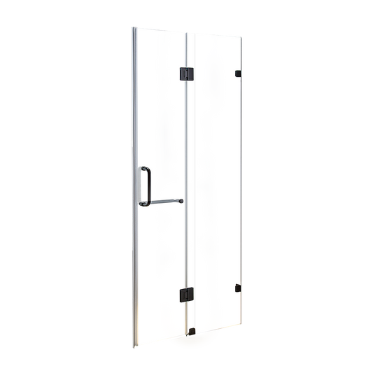 120 x 200cm Wall to Wall Frameless Shower Screen 10mm Glass By Della Francesca V63-831261