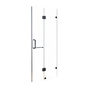 120 x 200cm Wall to Wall Frameless Shower Screen 10mm Glass By Della Francesca V63-831261
