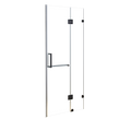 100 x 200cm Wall to Wall Frameless Shower Screen 10mm Glass By Della Francesca V63-831281