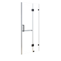 100 x 200cm Wall to Wall Frameless Shower Screen 10mm Glass By Della Francesca V63-831281