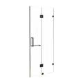 120 x 200cm Wall to Wall Frameless Shower Screen 10mm Glass By Della Francesca V63-831301