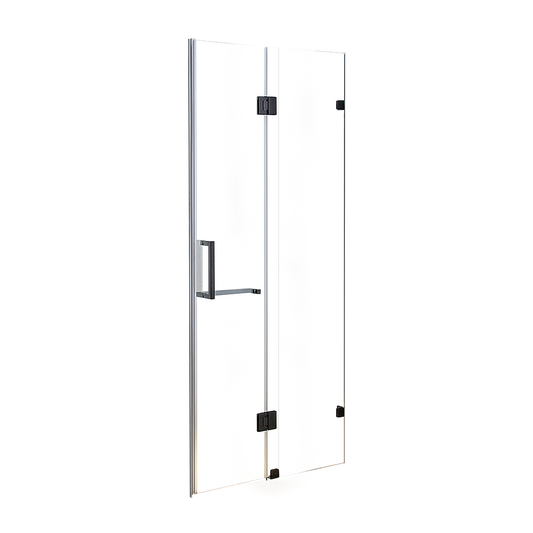 120 x 200cm Wall to Wall Frameless Shower Screen 10mm Glass By Della Francesca V63-831301