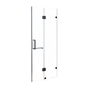 120 x 200cm Wall to Wall Frameless Shower Screen 10mm Glass By Della Francesca V63-831301