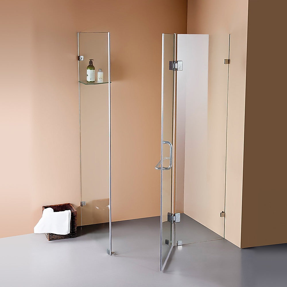 1000 x 700mm Frameless 10mm Glass Shower Screen By Della Francesca V63-831331