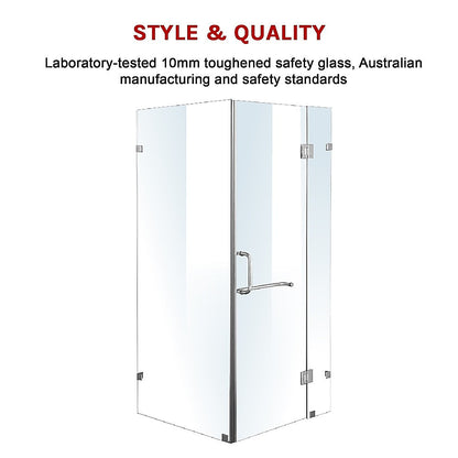 1000 x 700mm Frameless 10mm Glass Shower Screen By Della Francesca V63-831331