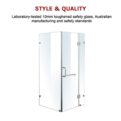 1000 x 900mm Frameless 10mm Glass Shower Screen By Della Francesca V63-831351