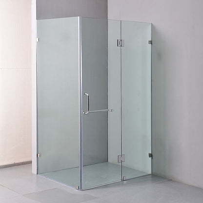 1100 x 700mm Frameless 10mm Glass Shower Screen By Della Francesca V63-831361