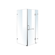 1100 x 800mm Frameless 10mm Glass Shower Screen By Della Francesca V63-831371