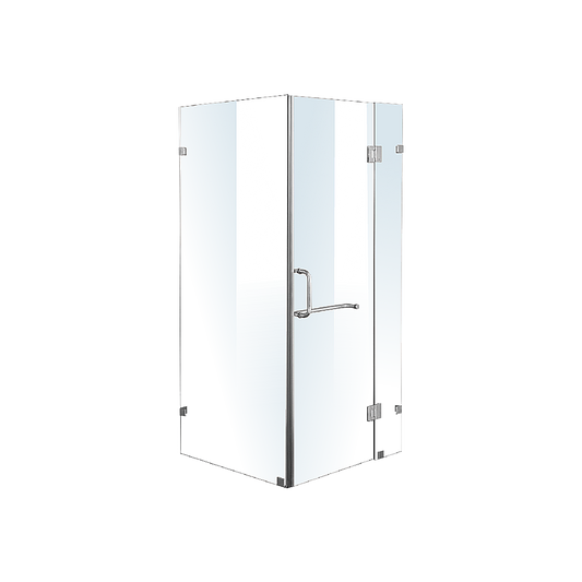 1100 x 800mm Frameless 10mm Glass Shower Screen By Della Francesca V63-831371