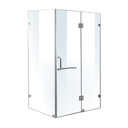 1100 x 900mm Frameless 10mm Glass Shower Screen By Della Francesca V63-831381