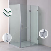 1200 x 1000mm Frameless 10mm Glass Shower Screen By Della Francesca V63-831431