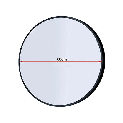 60cm Round Wall Mirror Bathroom Makeup Mirror by Della Francesca