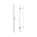 120 x 200cm Wall to Wall Frameless Shower Screen 10mm Glass By Della Francesca V63-831521
